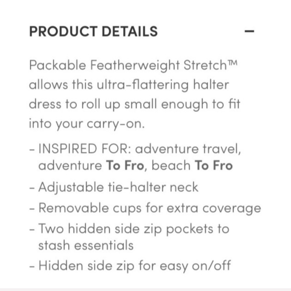 Athleta Pack Everywhere Dress gray teal white 8p - Picture 13 of 13